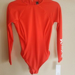 Hurley One piece long sleeve swimsuit